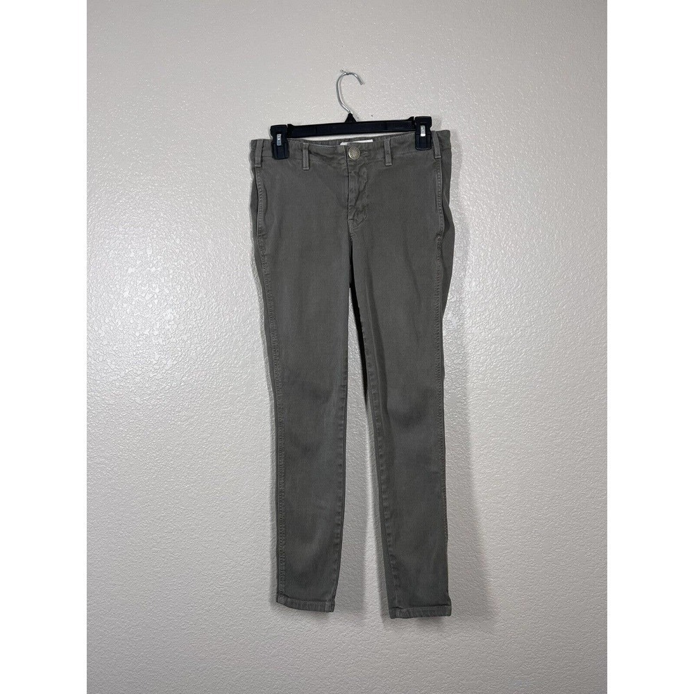 The GREAT Corduroy Skinny Ankle Pants Size 27 Sage Green